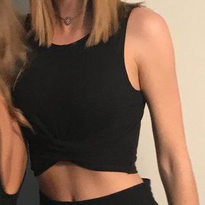 Black Crop Top Tank
